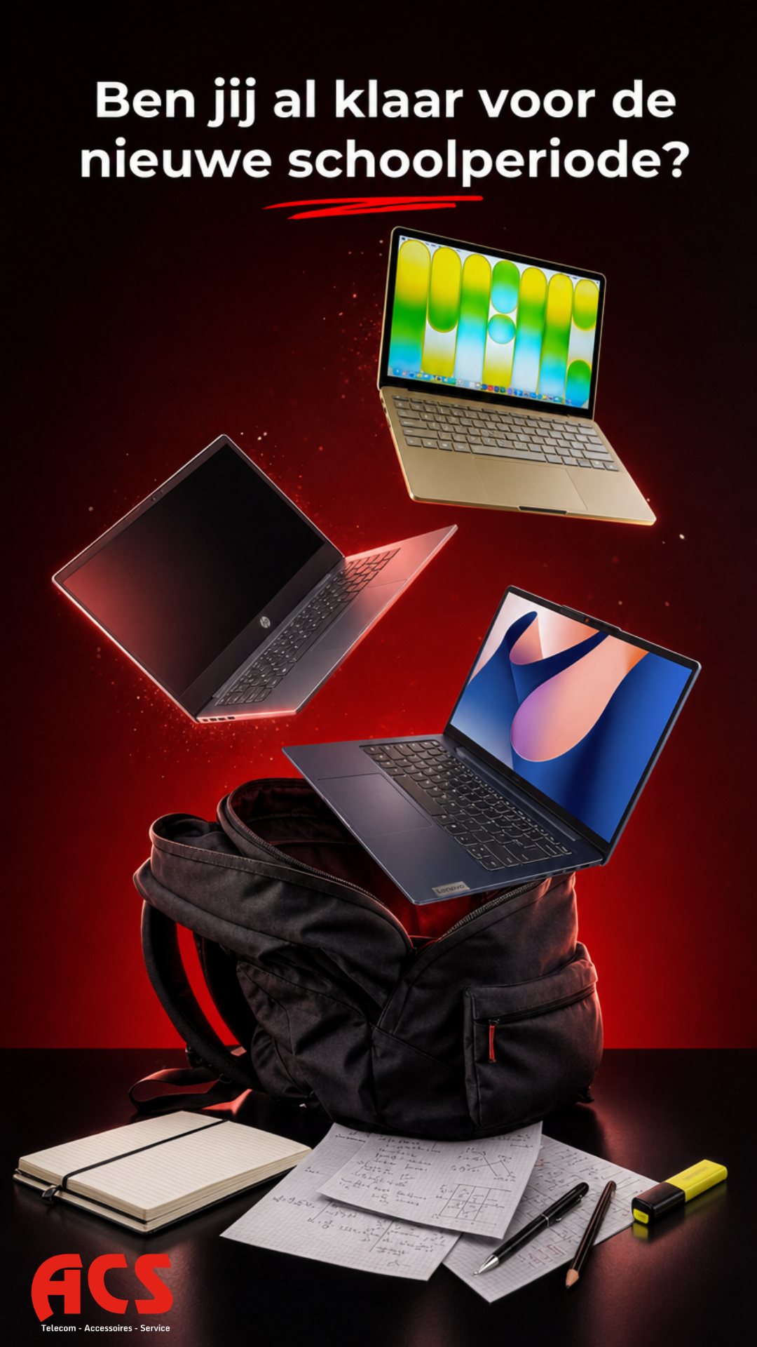 ACS Online back to school campaign poster