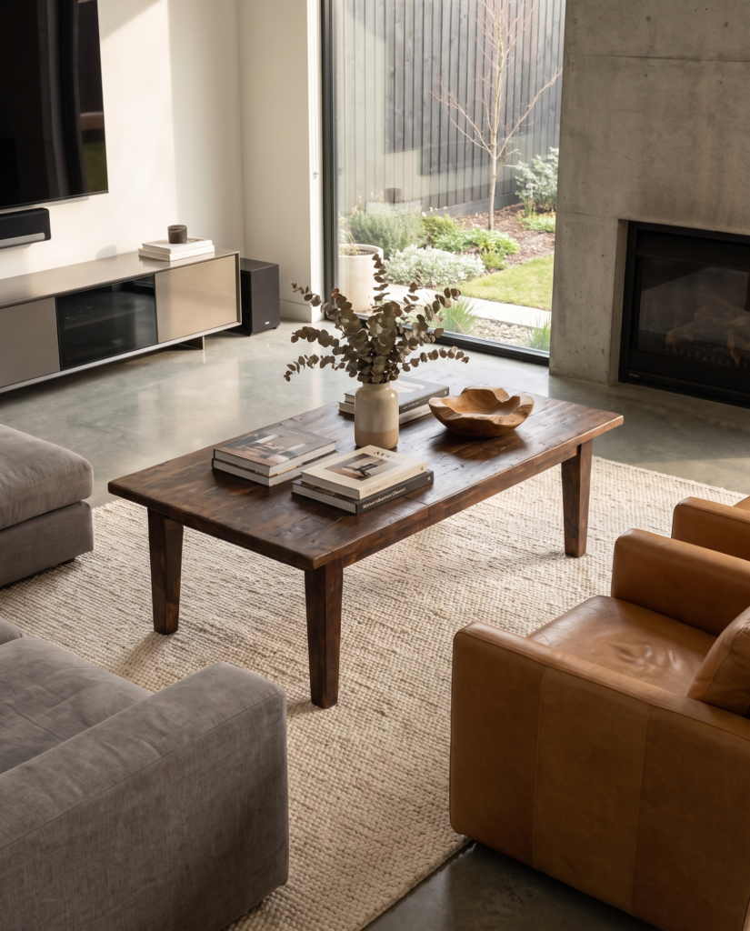 Odin Table, AI-productvisual in interieur